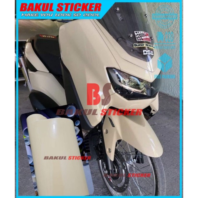 Sticker Skotlet Cream Scotlite Cream Untuk Motor Sekotlet Motor Warna Krem