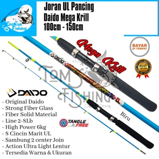 Joran Pancing UL Daido Mega Krill 100cm - 150cm (2-8lbs) Ultra Light Fiber Solid - Engkus Fishing