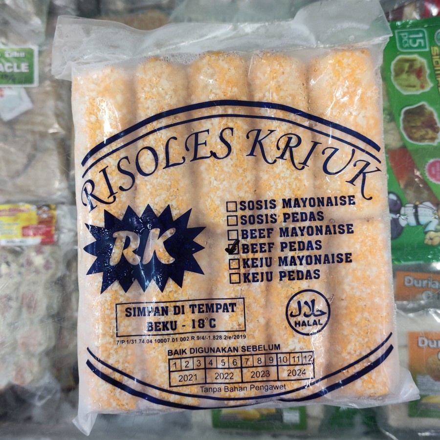 

Risoles kriuk beef pedas 500 gr