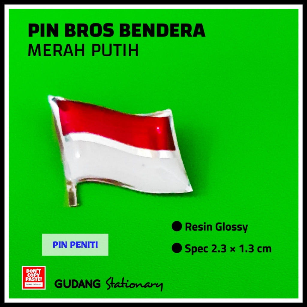Pin Bros Bendera Merah Putih
