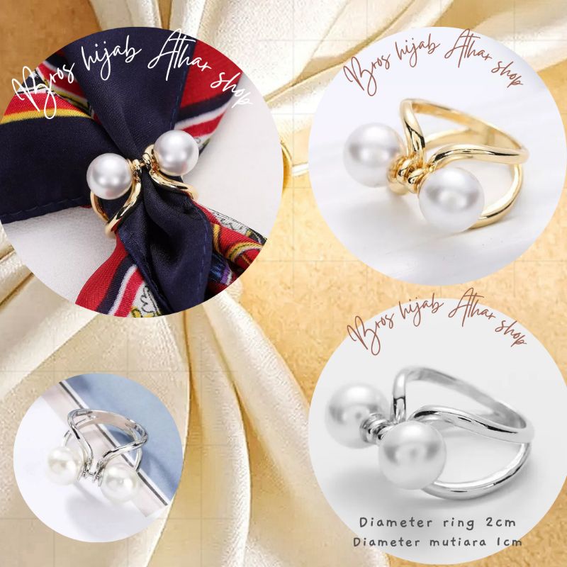 Ring hijab jepit korea/cincin jilbab/bros ring/ring jilbab/bros jepit kerudung