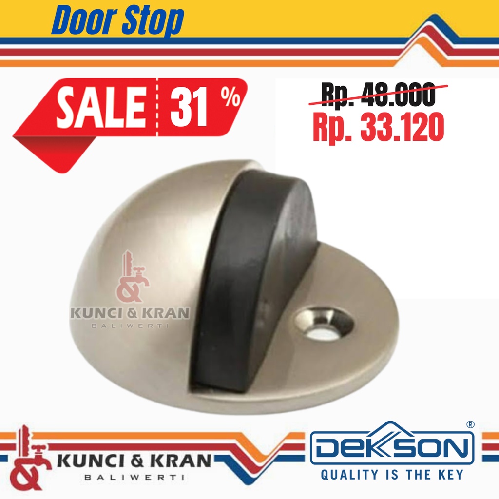 Jual Door Stop Dekkson DS 886 SN Door Stop Karet Penahan pintu Door