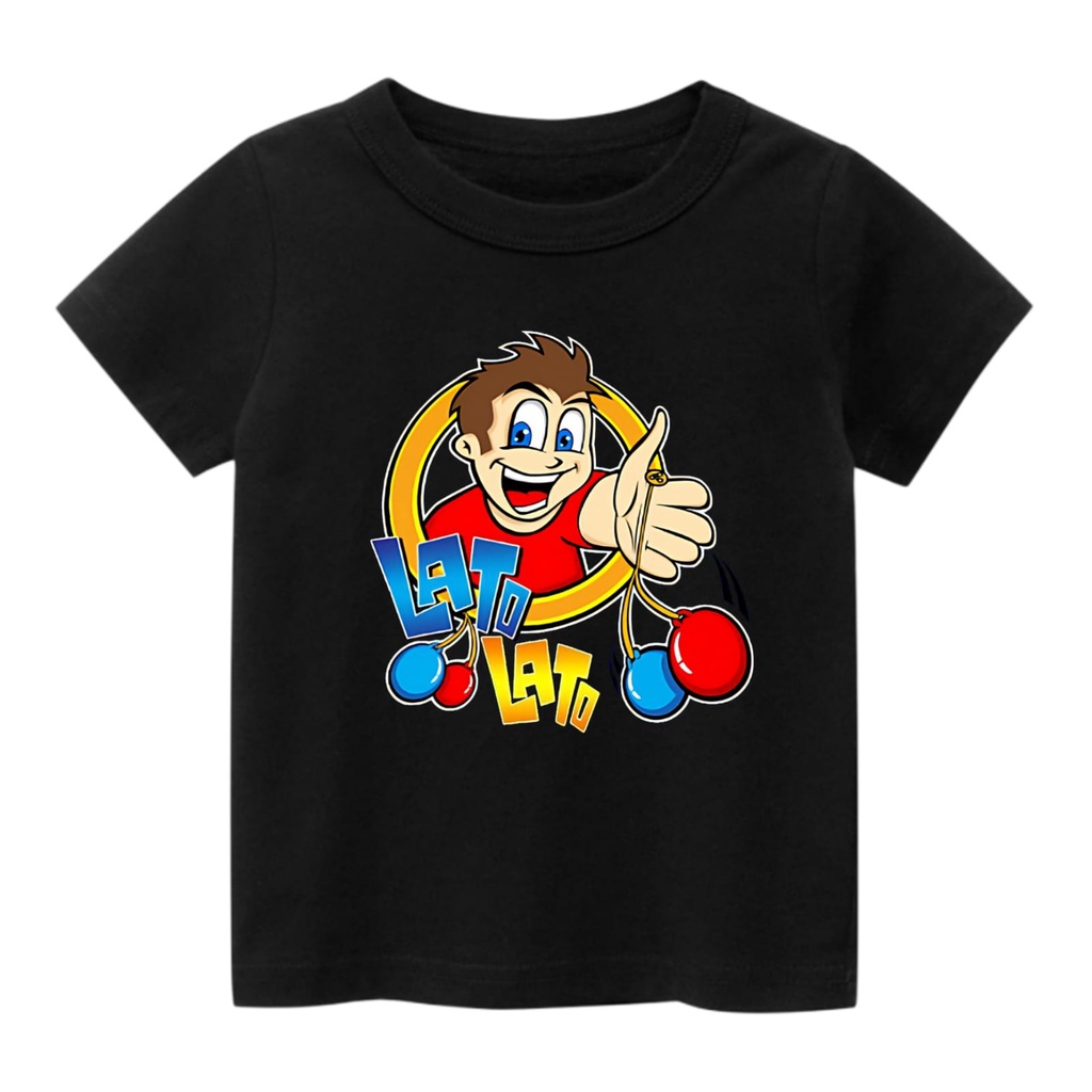 Hzl.outfit Baju Kaos Anak Lato Lato Kartoon Lato Lato M.L.XL