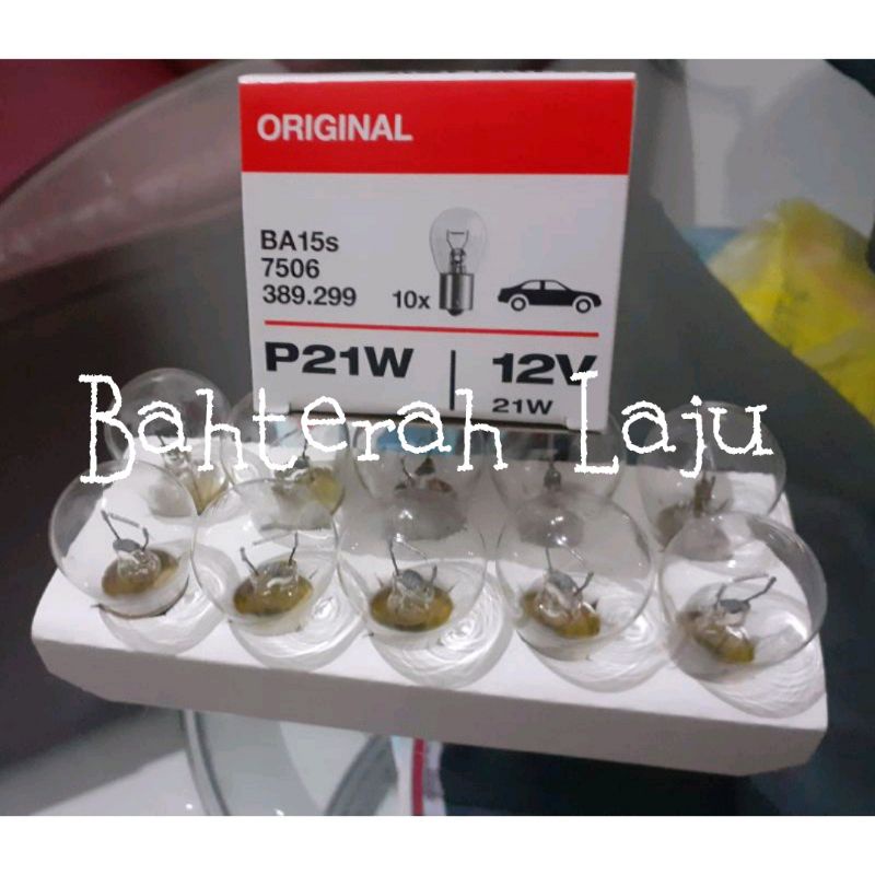 Bohlam lampu sein mobil kaki 1 12v osram asli harga per dus