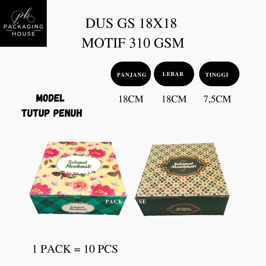 

Dus GS Motif 350 Gsm 18x18x7,5cm | Dus Hajatan Motif Unik | ini Dus Kotak 18X18X7,5cm | Dus Hajatan Murah |