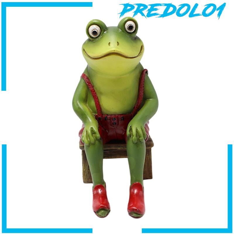 [Predolo1] Patung Kodok Bahan Resin Model Kerajinan Untuk Rumah Ruang Tamu