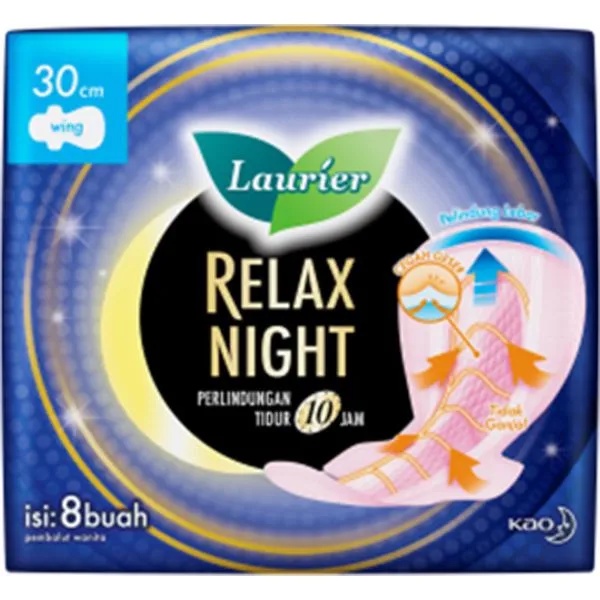 Pembalut Laurier Relax Night 30cm isi 8