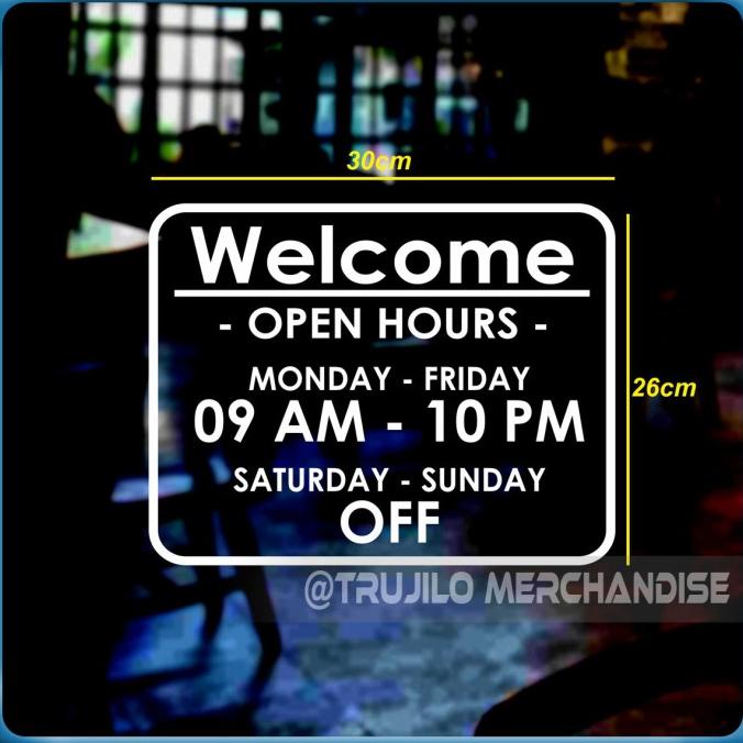 

Stiker Cutting Jam Jadwal Operasional Toko PROMO