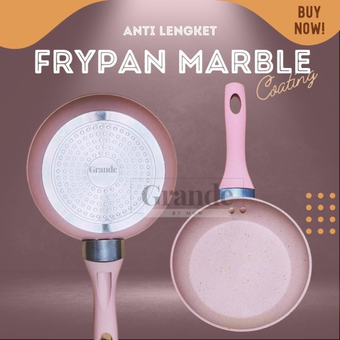 Marble Series Frypan 18cm pengorengan teflon anti lengket INDUKSI ok