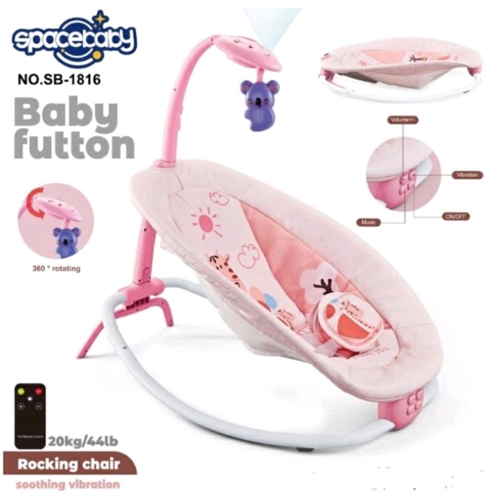 SPACEBABY FUTTON ROCKING CHAIR SB1816 / KURSI GOYANG MANUAL