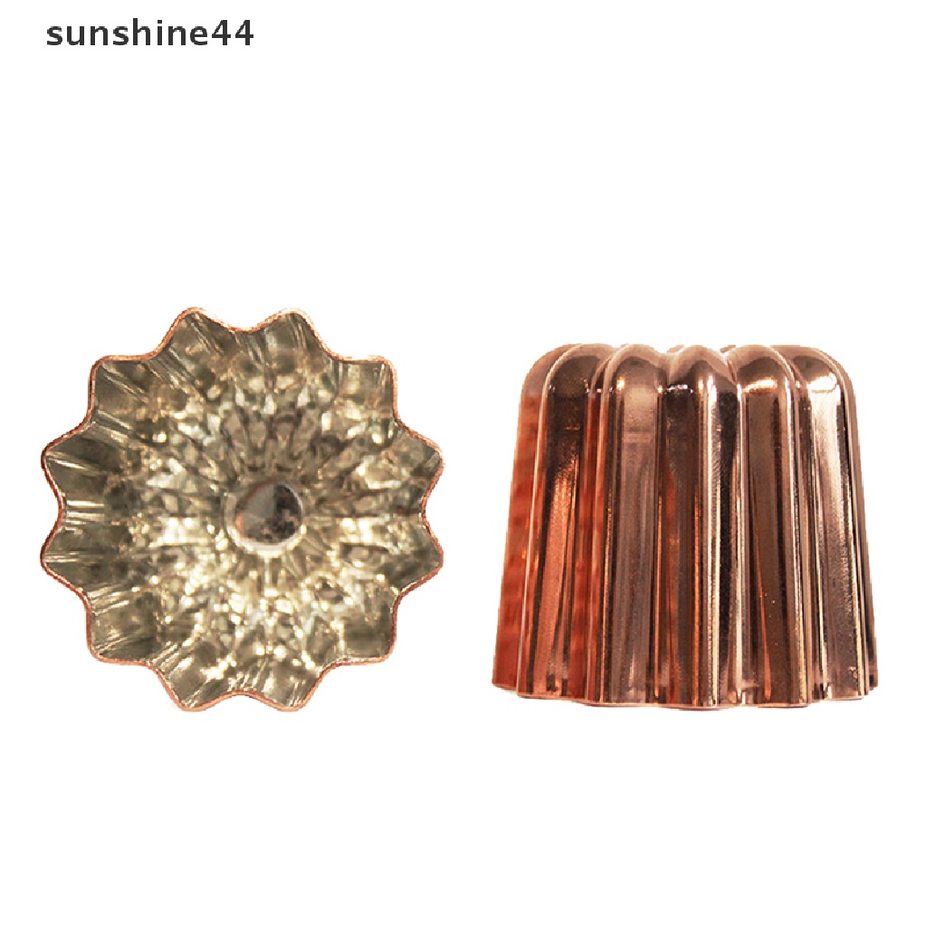 Sunshine 1PC Cetakan Cupcake Bahan Aluminium Alloy Kue Cetakan Coklat Baking Mold Reusable.