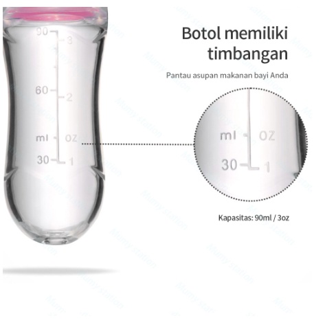 Botol Dot Silicone sendok makan bayi