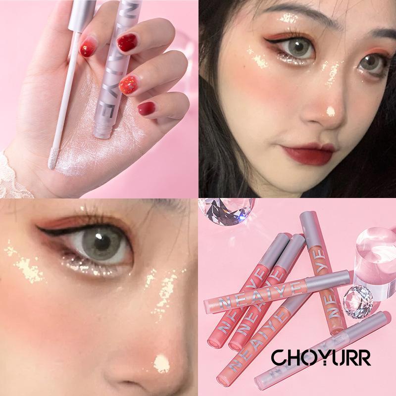 【COD】Highlighter Waterproof/ Contour/ Brighten Liquid /Eyeshadow Liquid Tahan Lama Pearl Glitter Powder Nose Shadow Korean Original-CH