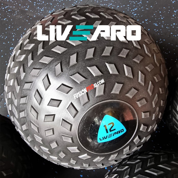 Slam Ball 12kg Bola Gym Medicine Ball Fitness Heavy Duty Livepro
