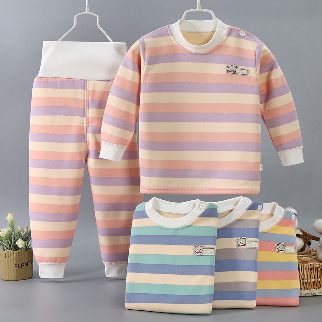 UNIKID BAJU TIDUR ANAK SETELAN PIYAMA BAYI SET LENGAN PANJANG BAHAN LEMBUT IMPORT