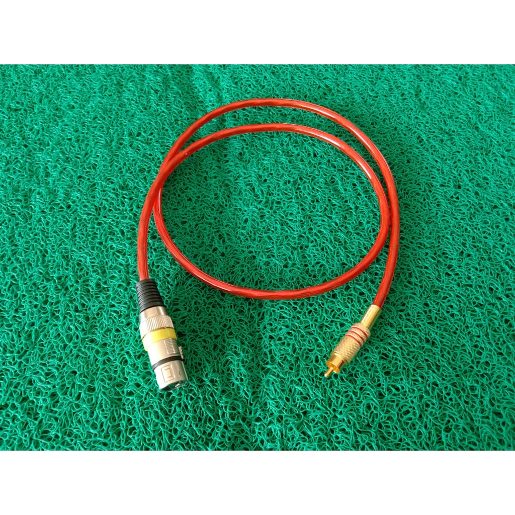 Kabel konektor audio dari mixer ke power amplifier,jek Canon ke Rca/ Toa akay ke Rca TERLARIS TERMUR