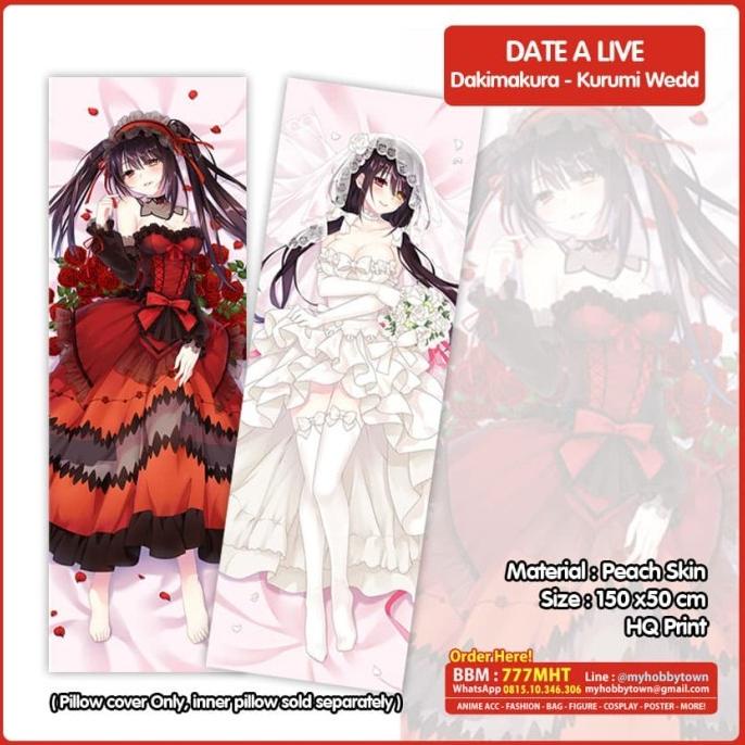 SARUNG BANTAL ANIME DAKIMAKURA DATE A LIVE : KURUMI WEDDING G464G521T