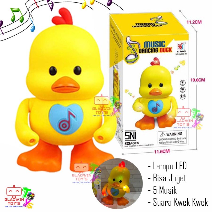 TERBARU Mainan Dancing DUCK Bebek Joget Music