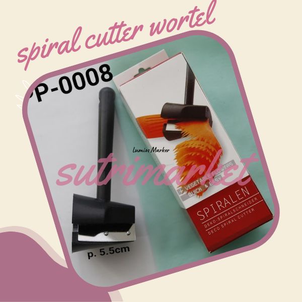 

HOT Product/ SPIRAL CUTTER SAYUR WORTEL \ Serutan Rautan Spiral Pemotong Wortel Timun Mentimun Bentuk Hiasan Bunga