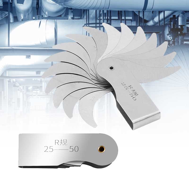 Radius Gauge/Alat Ukur Radius/Alat Pengukur Radius/Alat Ukur Celah/R Gauge R25-50