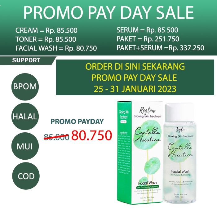 PAY DAY SALE Reglow Skincare Pembersih Wajah Facial Wash by dr. Shindy Putri