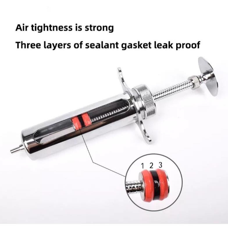 Ternak suntikan syringe stainless 50ml spuit spoit suntikan besar jumbo suntikan parfum BERGARANSI