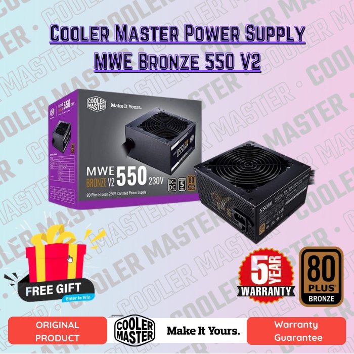 PSU Cooler Master Power Supply MWE Bronze 550 V2