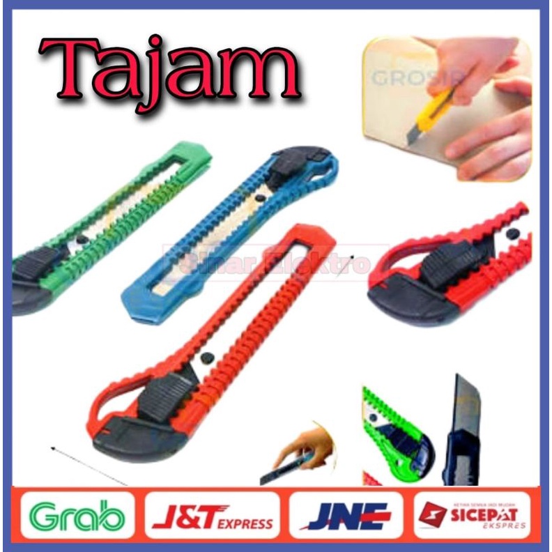 

Pisau Cutter Satuan Piso Cutter Tajam 1 Pcs