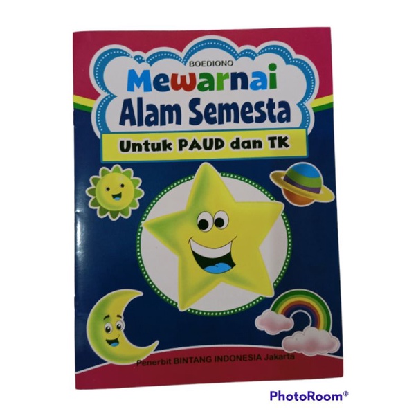 Buku Mewarnai Alam Semesta Untuk PAUD Dan TK
