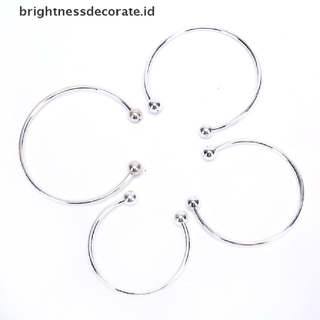 [Birth] Fashion Gelang Perak Wanita Dasar Bangle DIY Pembukaan Bare Chain Membuat Perhiasan [ID]