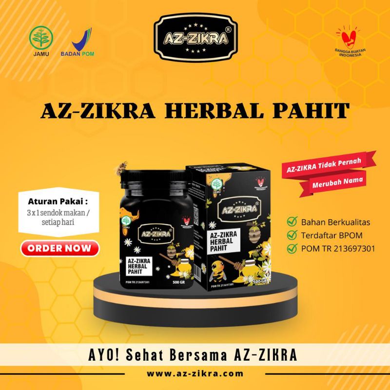 Madu Az-Zikra Az Zikra AzZikra Herbal Hitam Pahit 500gr Asli Original