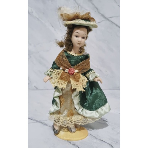 CUCI GUDANG - NEW - BONEKA MINI PORCELAIN VICTORIA / VICTORIAN MINI PORCELAIN DOLL