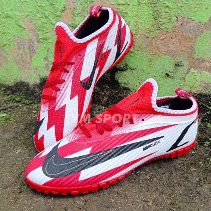 SEPATU FUTSAL NIKE MAERCURIAL SUPERFLY 8 ELITE CR7 RED CHILI UK 39-44