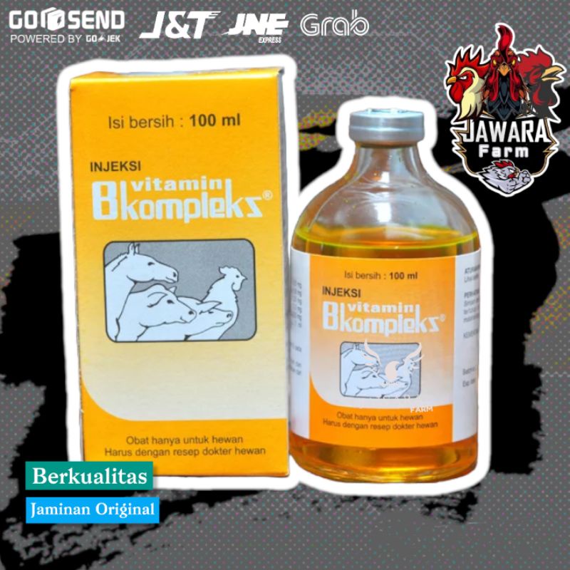 VITAMIN B KOMPLEKS Injeksi Suntik 100ml Untuk Ayam Sapi Kambing