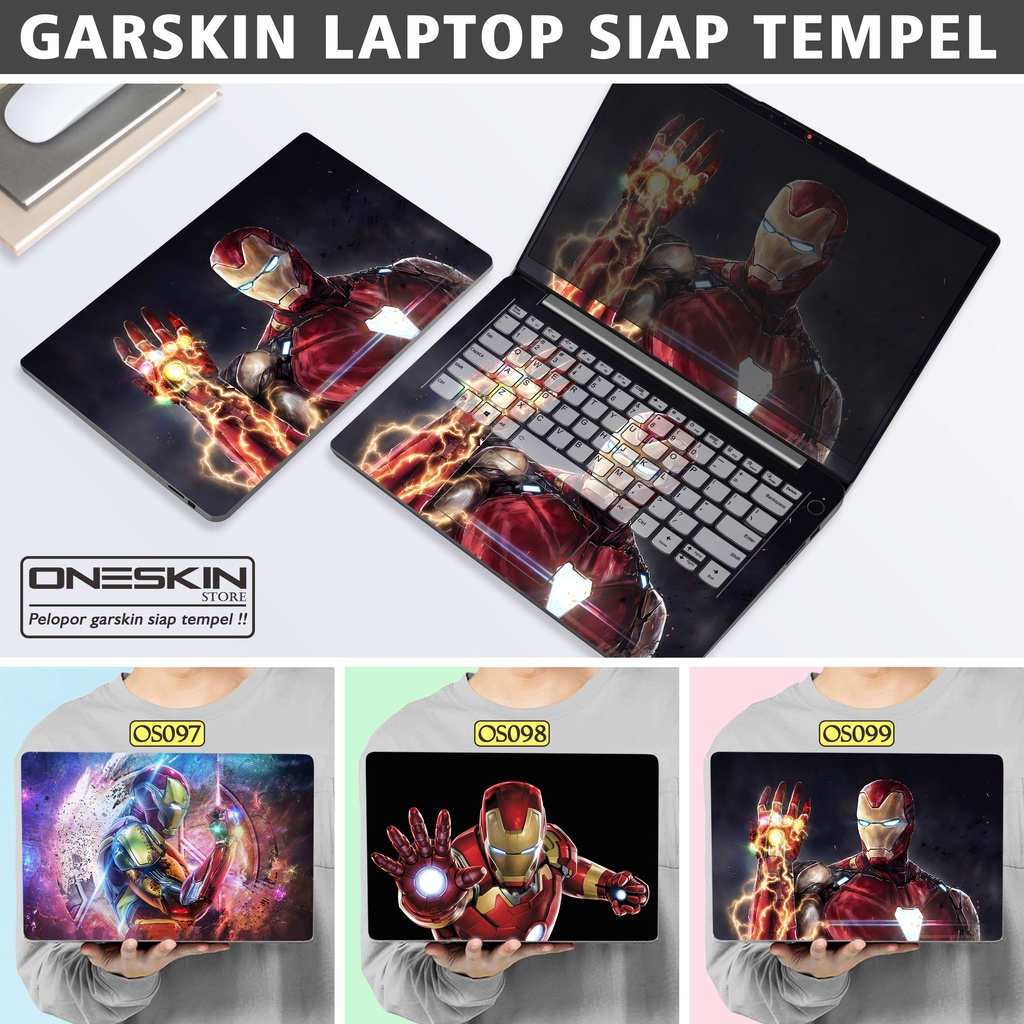 Garskin Sticker Laptop Protector Macbook Full Body Bottom Bezel Palmrest Skin Iron Man