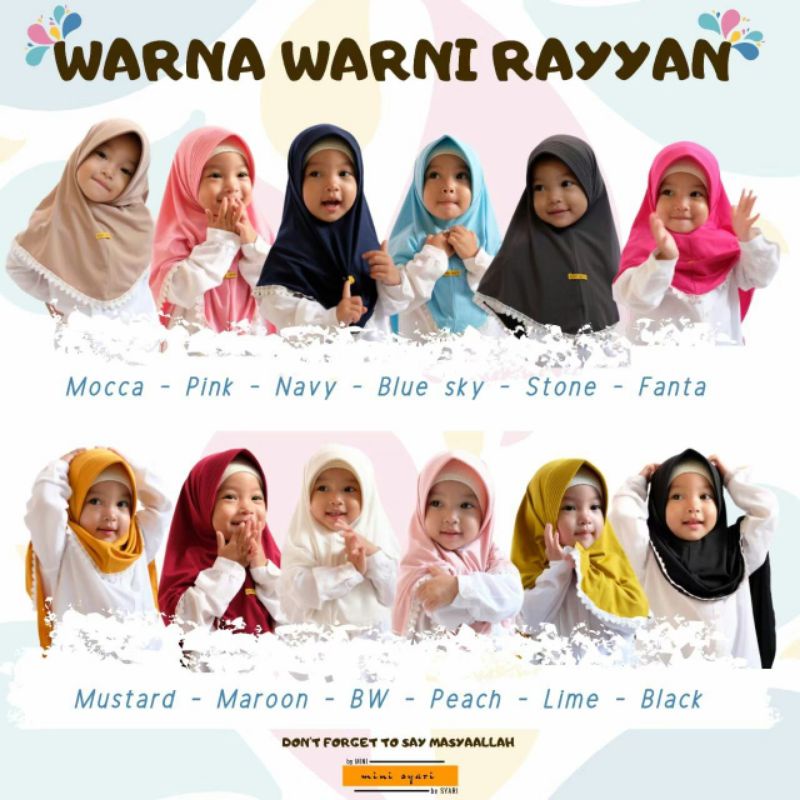 Hijab Anak Khimar Rayyan by Mini Syari