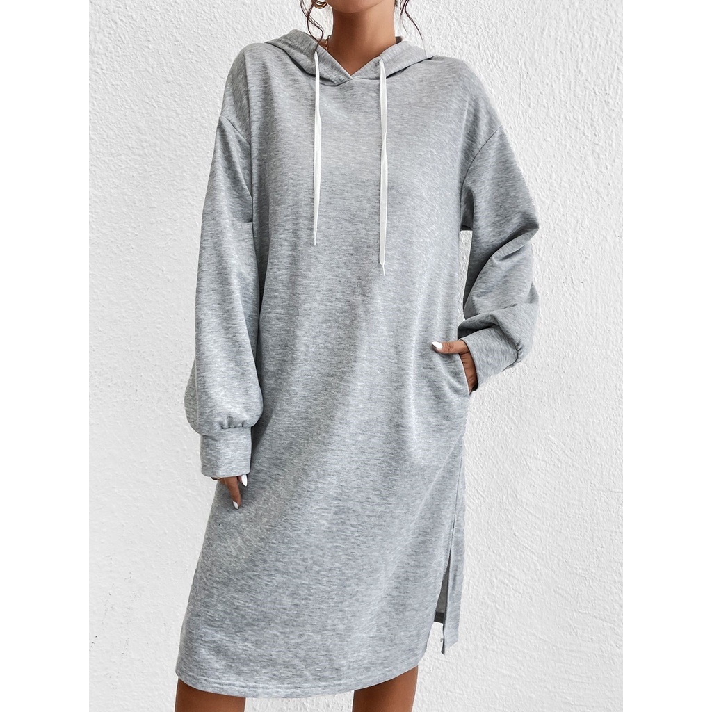 Long Hoodie//Dress Hoodie//Hoodie Oversize//Tunik Hoodie//Long Sleeve Hoodie Dress//Hoodie Plus Size//Tunik Wanita Lengan Panjang Fleece Premium