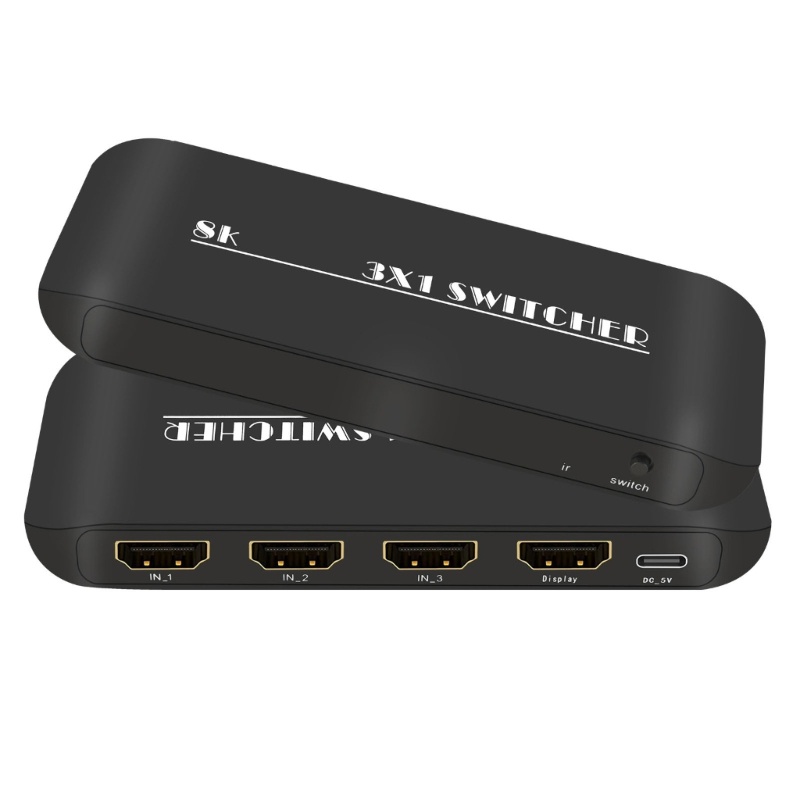 Zzz 3in1 out 8K Switch Adapter Splitter Converter Untuk TV Box HDMI-Kompatibel2.1