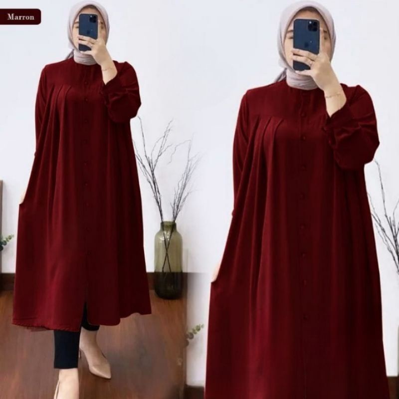 HD16:[BISA COD][JOI LONG TUNIK] [MIDI DRESS][ GAMIS  WANITA] [ TUNIK LEBARAN 2023][ FASHION MUSLIM TERBARU ][ATASAN WANITA TERLARIS][ LONG TUNIK MASA KINI  ][BAHAN SHAKILA PREMIUM HQ ][OOTD TER HITS ] [ SIZE S M L XL]