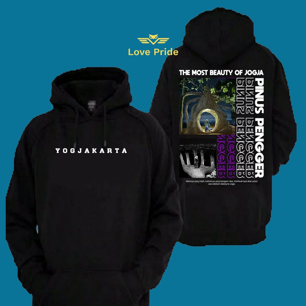 Sweater Hoodie Distro Streatwear Pinus Pengger Yogyakarta Wisata Kekinian Premium Terbaru