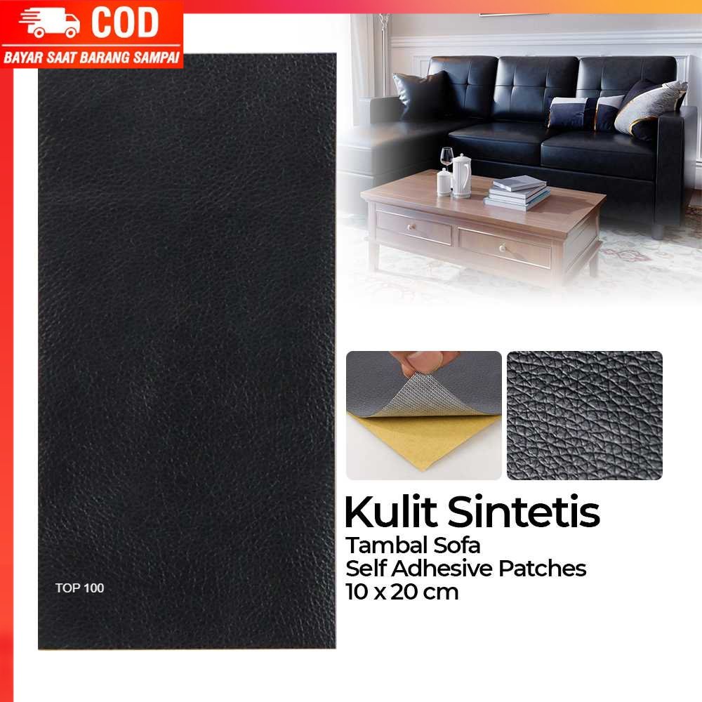 ( 100% BARANG ORI ) QJH Kulit Sintetis Tambal Sofa Self Adhesive Patches Sticker 10x20cm - RX276