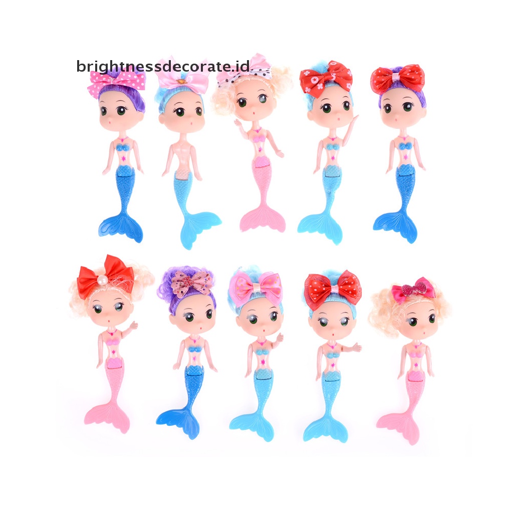 [Birth] Mainan Anak Little Bobby Mermaid Doll Boneka Salon Ulang Tahun Anak [ID]