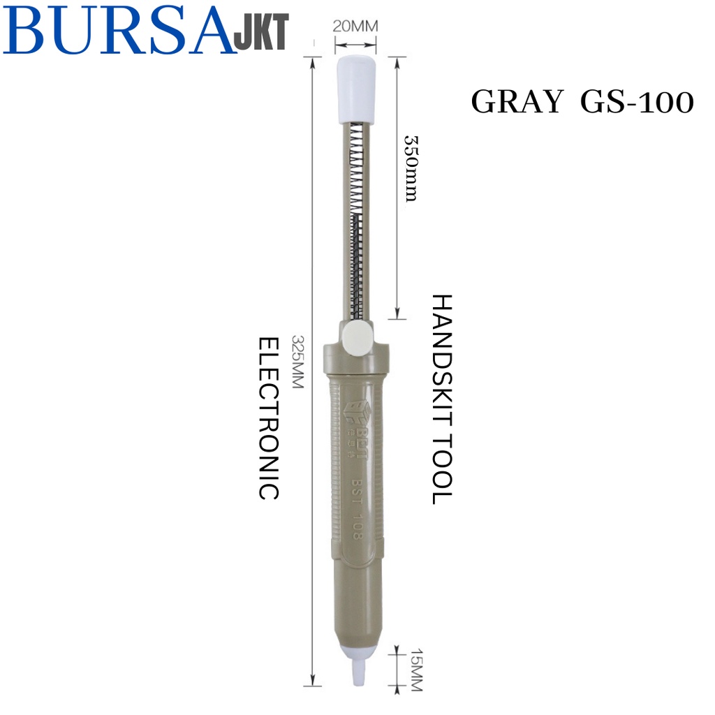 SEDOT TIMAH DESOLDERING PUMP HANDSKIT TOOLS ELECTRONIC GS-100 GRAY