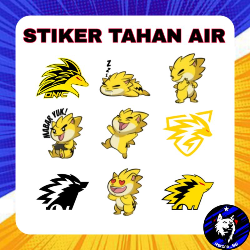 Stiker Sticker Onic Esports Tahan Air