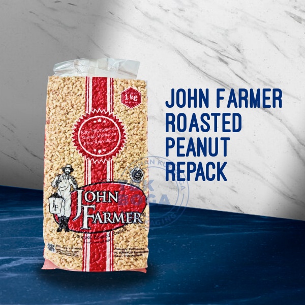 

Kacang Tanah Cacah ( 250, 1 kg ) Repack John Farmer Roasted Peanut Panggang JF