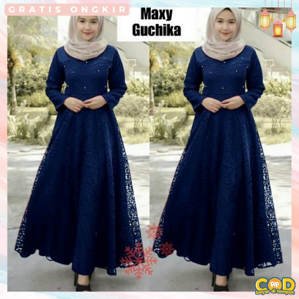 Baju Gamis Dres Syari Remaja Bju Muslimah Dress Baju Muslim Mewah Import Premium Perempuan Elegan Te