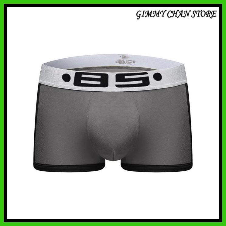 HOT SALE BOXER PRIA SEXY / BS 85 MEN BOXER TRUNK PRIA CELANA DALAM BOXER PRIA - GRAY BS40G