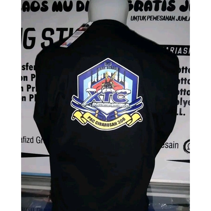 kaos xtc panjang bisa ganti nama daera cabang
