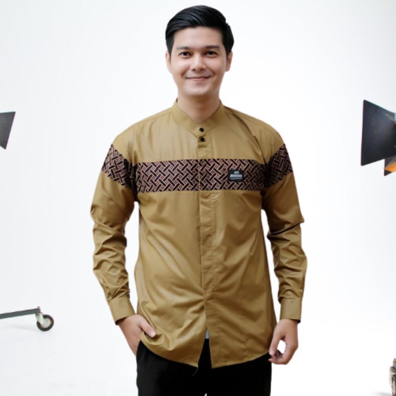 [Terlaris]Baju koko kobata lengan penjang Dewasa pria  kombinasi  batik moderen