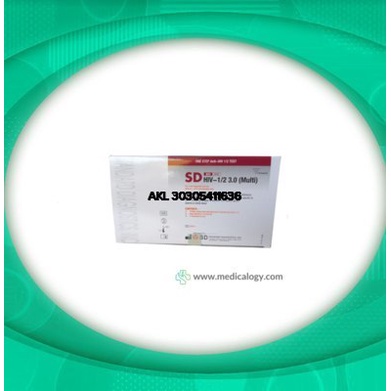 Rapid Test SD HIV 1/2 3.0 MD per Box isi 100T SD Diagnostic